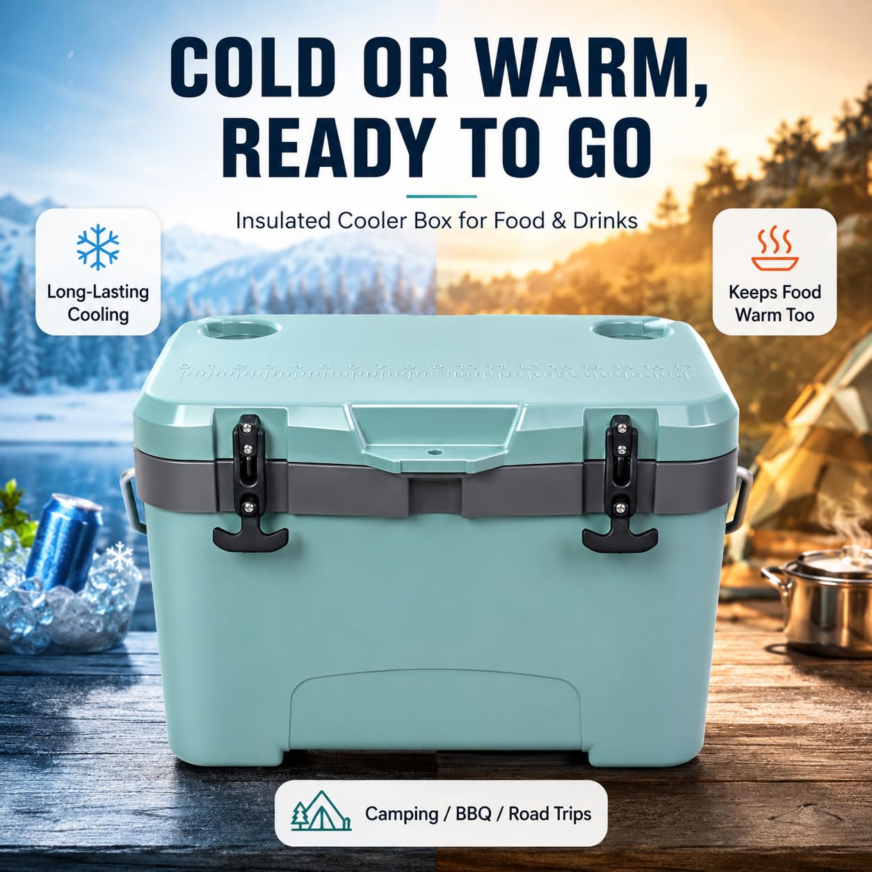 Amazon.com : YELLOW JACKET 27 Quart Ice Cooler, Portable Ice Chest