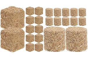 LUOZZY 24 PCS Mini Bales of Hay Decor
