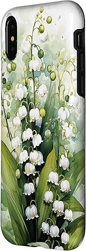 Vista 8 de Funda de fondo para iPhone 13 Pro Beautiful Lily of the Valley Watercolor