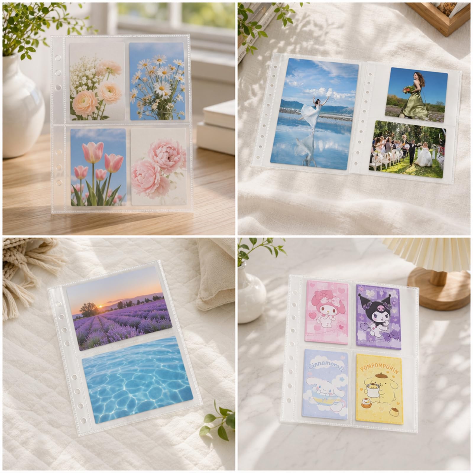 30 sztuk koszulek A5 do segregatora, etui na karty kolekcjonerskie, przezroczyste koszulki A5, wodoodporne PCW, 6 otworów, koszulki na dokumenty, segregator na fotokartki, zdjęcia, rachunki, karty