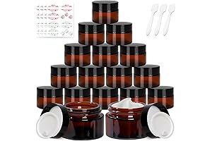 Small but Mighty: Keketin 1 oz Amber Glass Jars for Your Cosmetic Delights