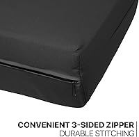 Vista 6 de MoNiBloom Funda elástica para futón individual, sin brazos, funda para sofá sin brazos, protector de muebles, funda lavable con cremallera