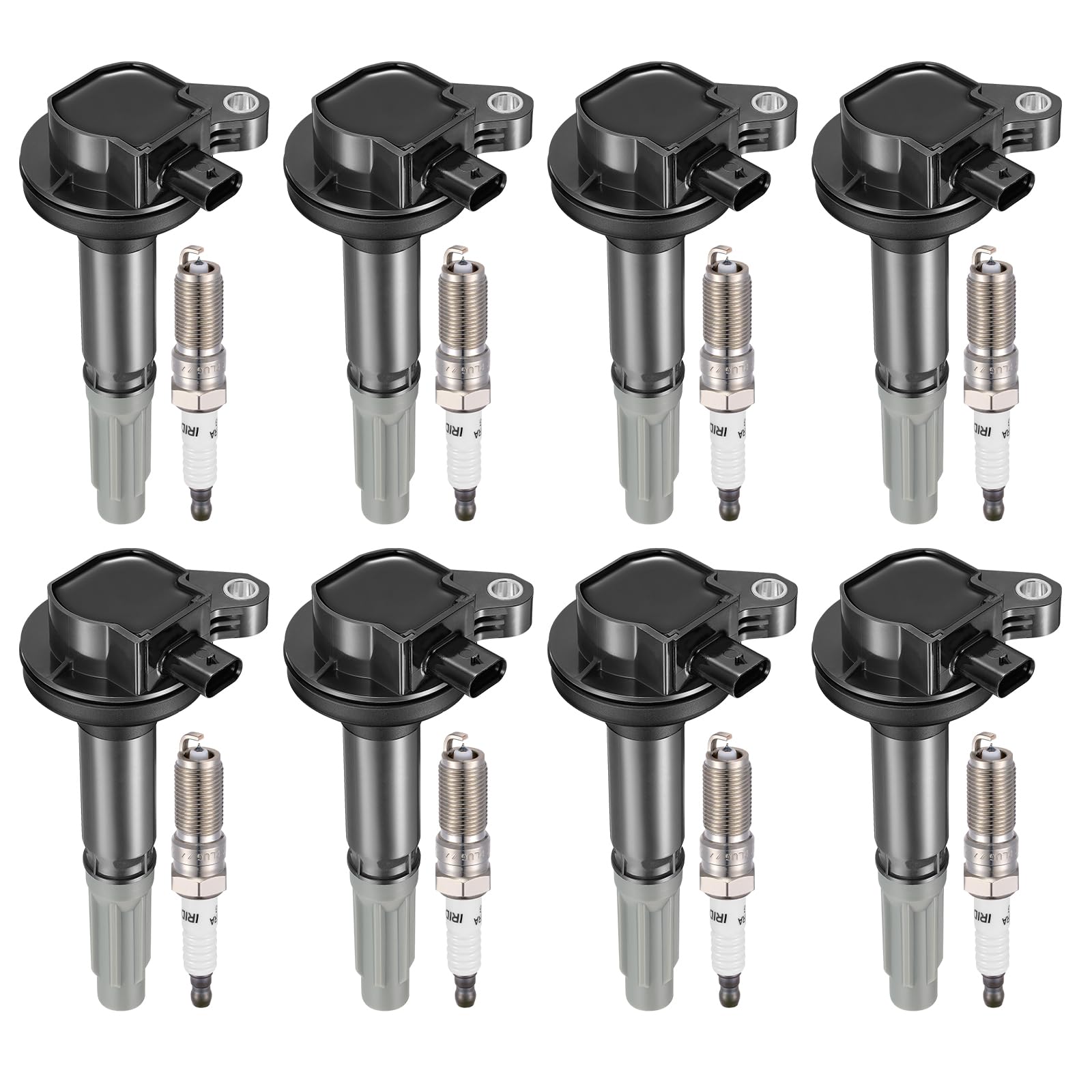 8-Pack Ignition Coils and Spark Plugs Kit Compatible with Ford 2016 2017 F-150 5.0L, Mustang 5.0L 2016-2017, V8 UF824 - Replaces UF824T DG561 FR3Z12029A UF824 +XP5363