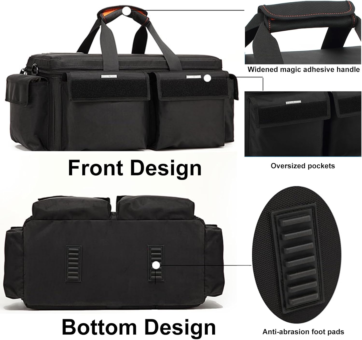 Large Camera Shoulder Bag, Pressure proof &Waterproof DSLR SLR Mirrorless Gadget Case,Messenger Photography Accessories Storage Pouch for EX280 Z280(M)