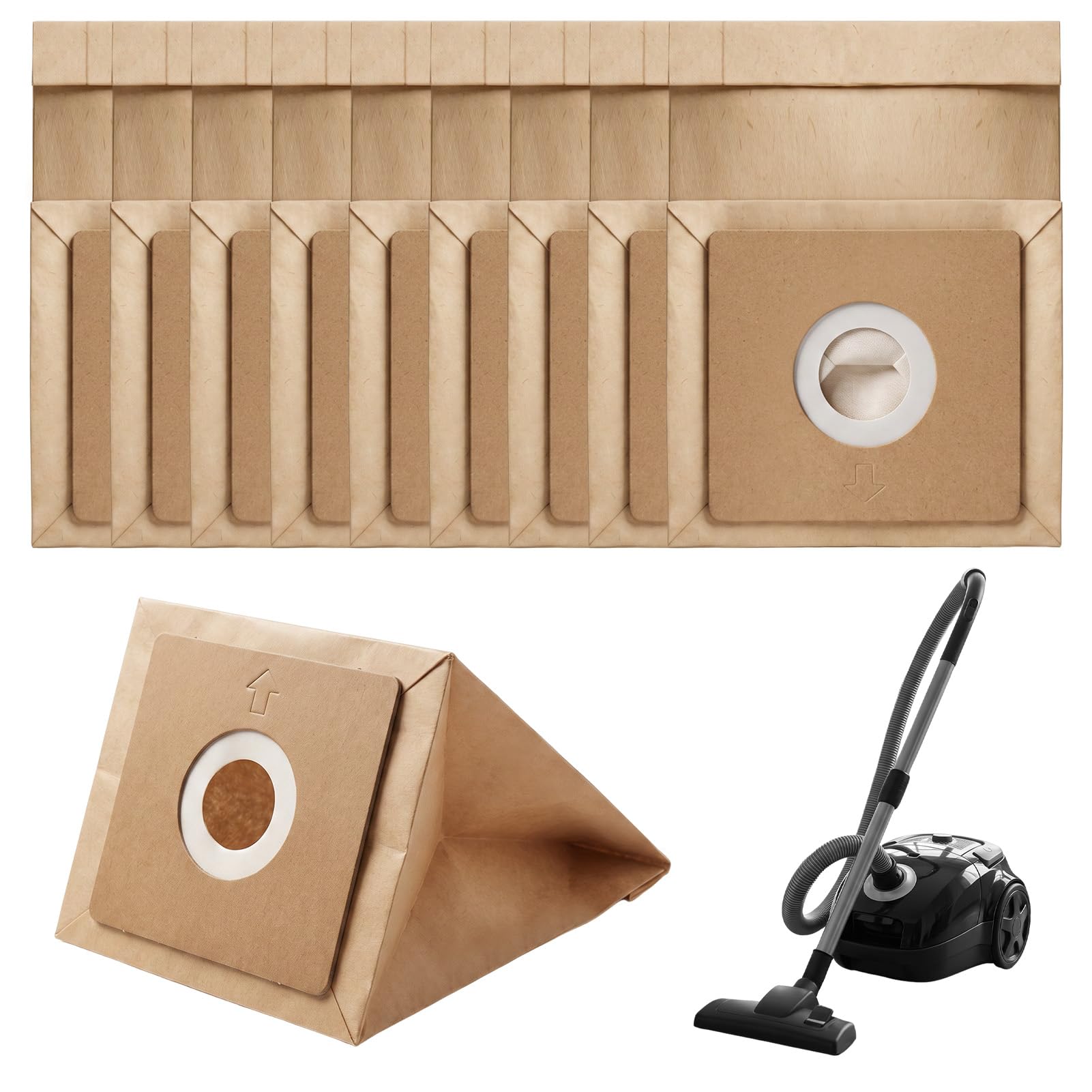 10 Pack Vacuum Cleaner Bags Compatible with Bush Argos Models