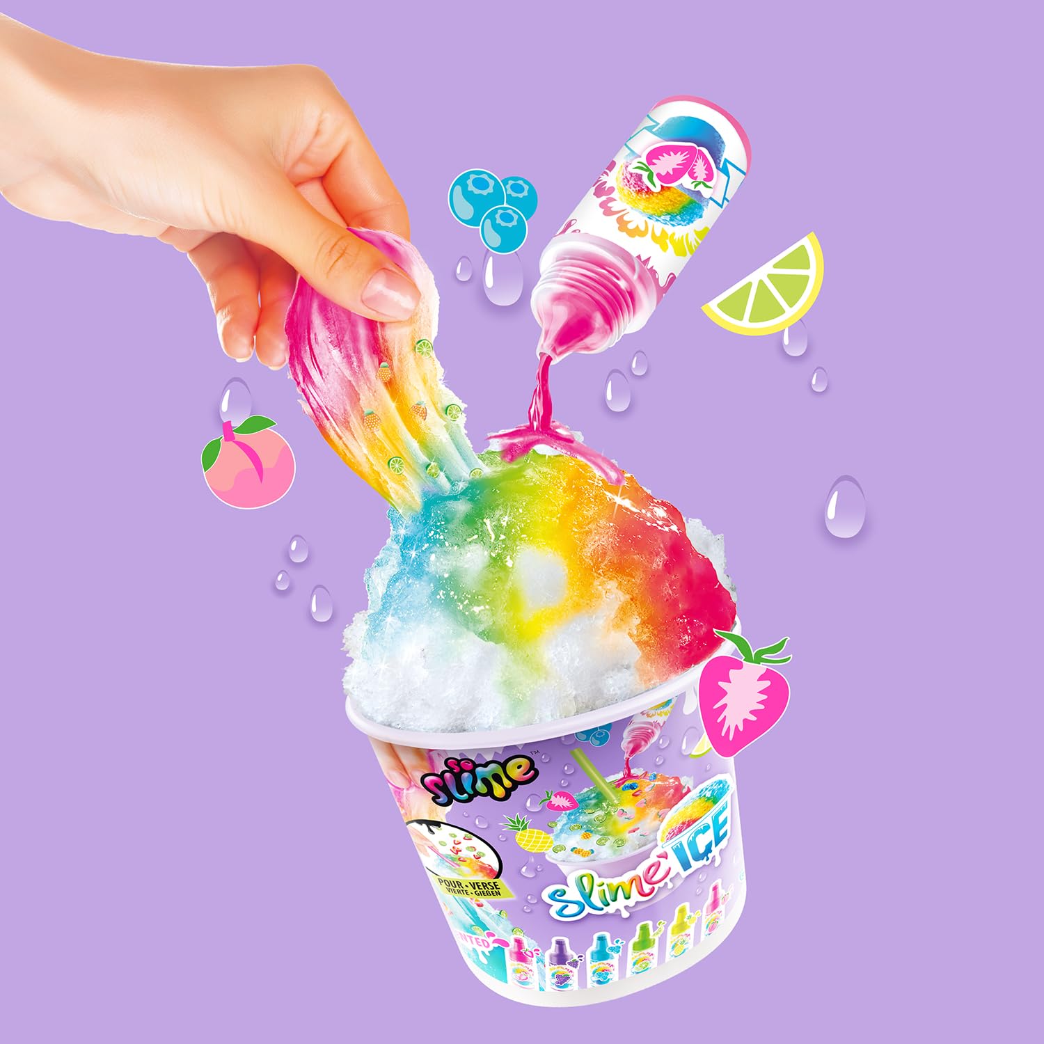 Canal Toys - So Slime - Pojemnik Slime Ice - Zestaw z zapachowym barwnikiem, łyżką do mieszania i dekoracjami - SSC299