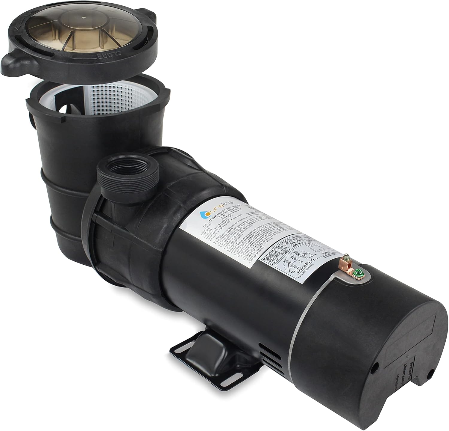 Pureline Pure Pro XL Above Ground Pool Pump, 1.5 HP, Dual Speed, California Title 20 Compliant