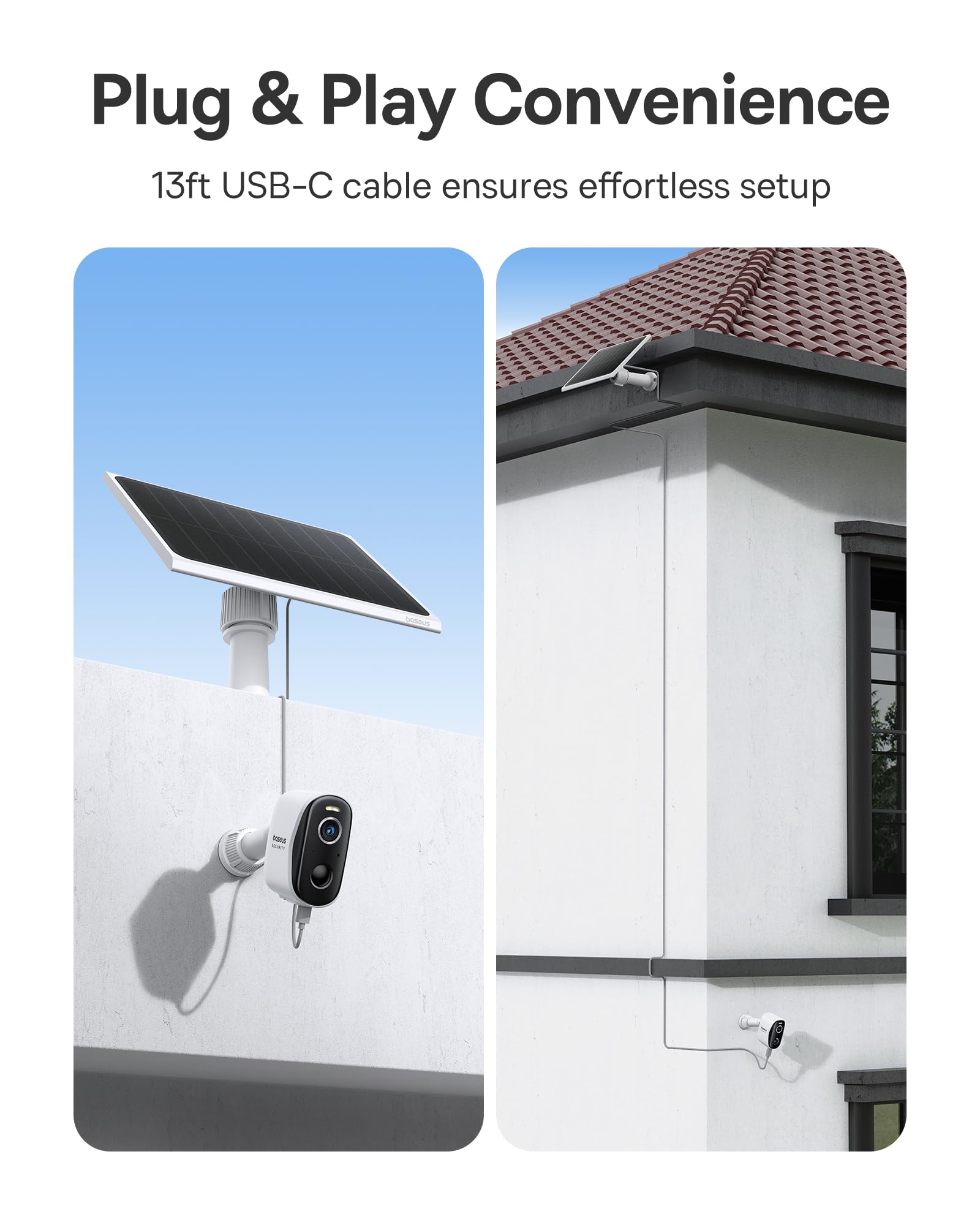 Baseus Security kamera monitoringowa zewnętrzna Solar N1 zestaw 2 kamer