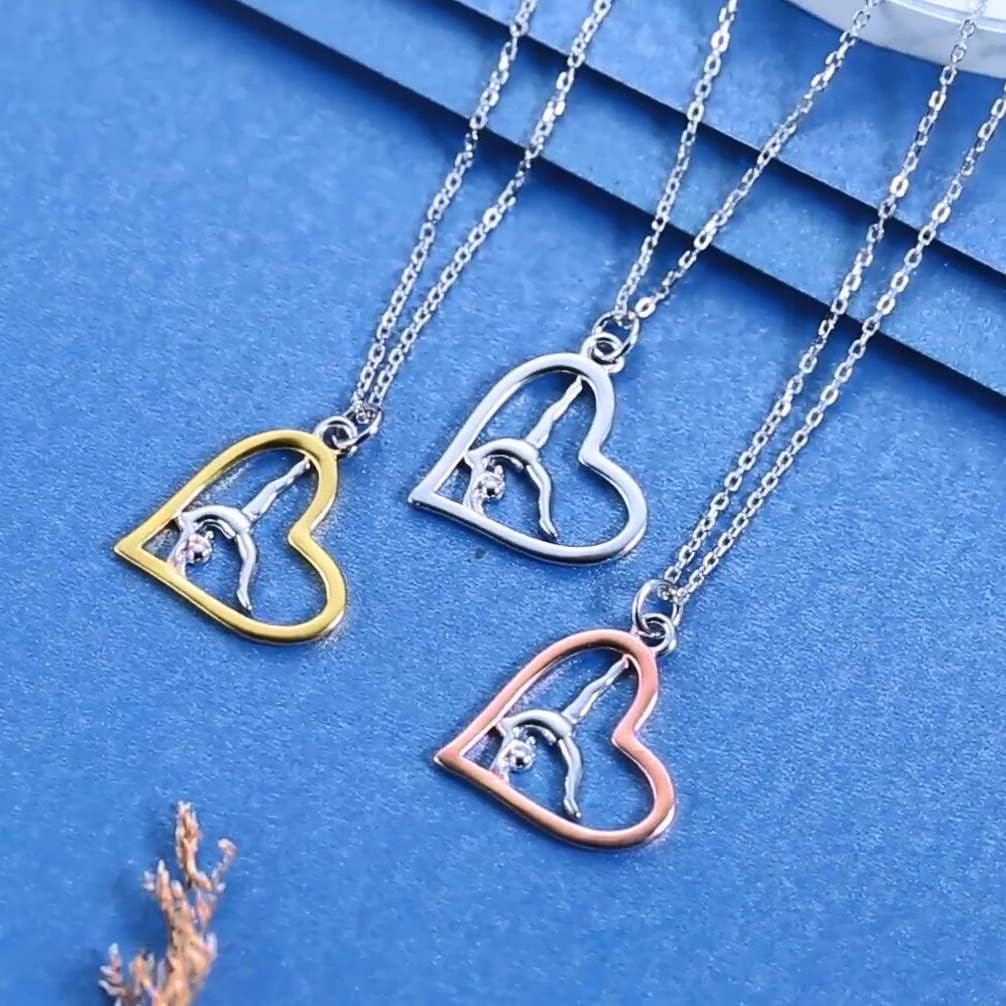 Gymnastics Gifts for Women Gymnast Necklace 925 Sterling Silver Gymnastics Fashion Jewelry Pendant Birthday - Image 3