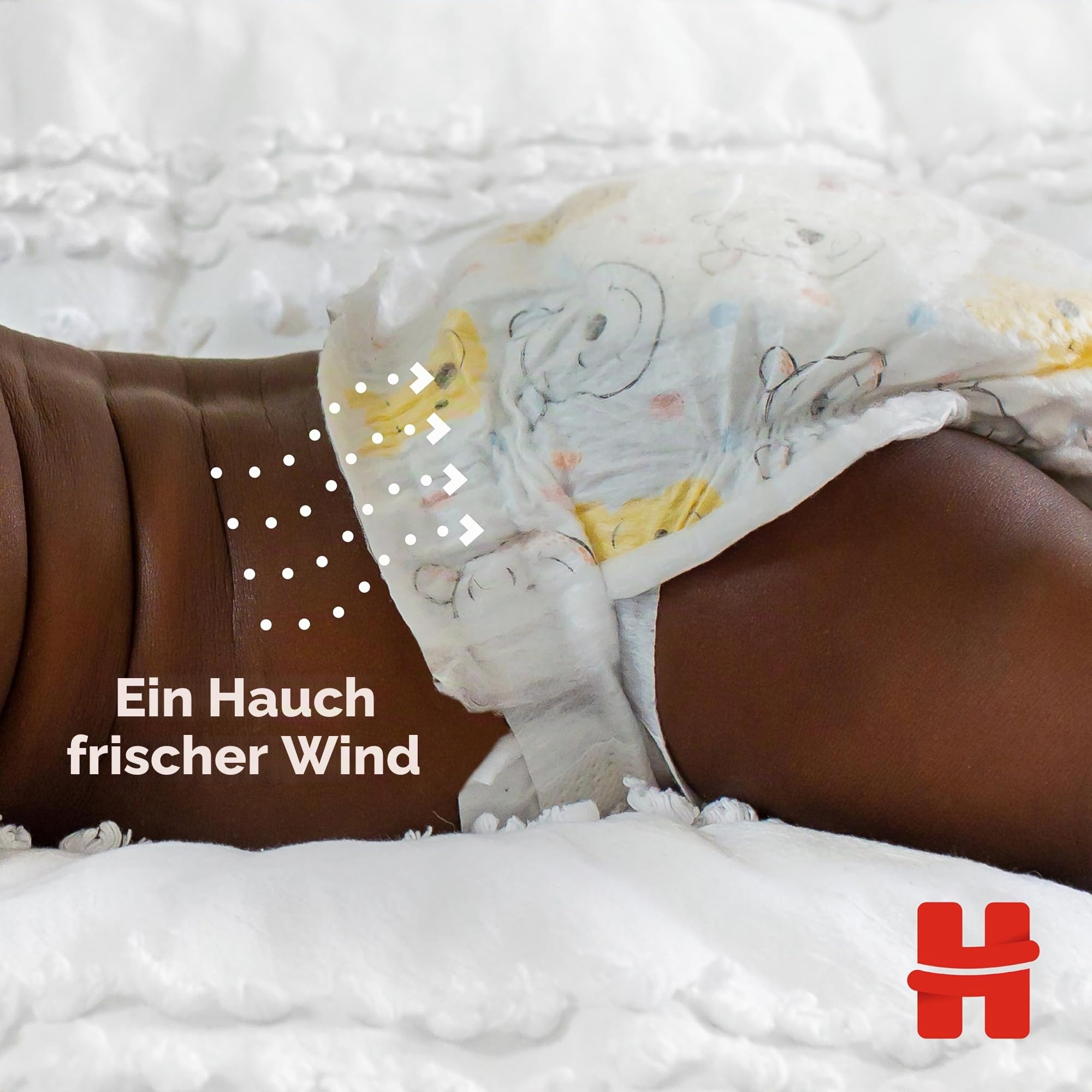 Huggies Extra Care Windeln, Größe 3 (6-10 kg), 2 Packungen mit 40 Windeln