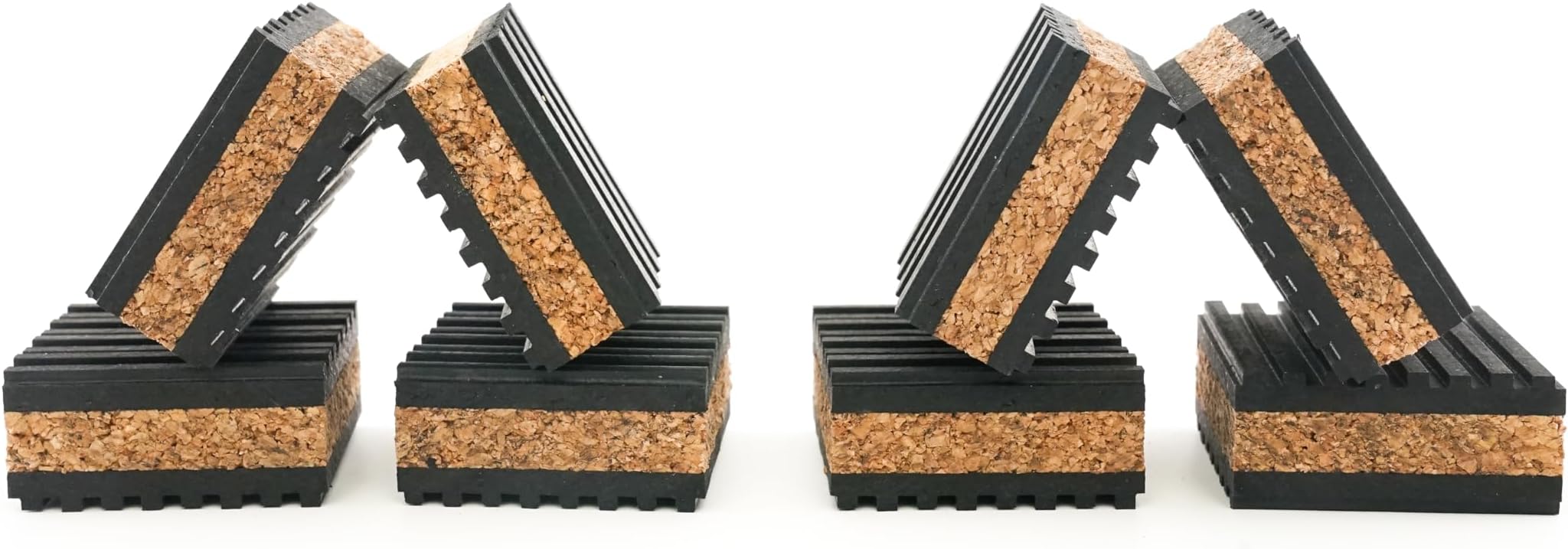 Sound Isolation Pads. Cork Pads for Speakers to Improve Sound and Reduce Vibration (1" Pack of 8)
