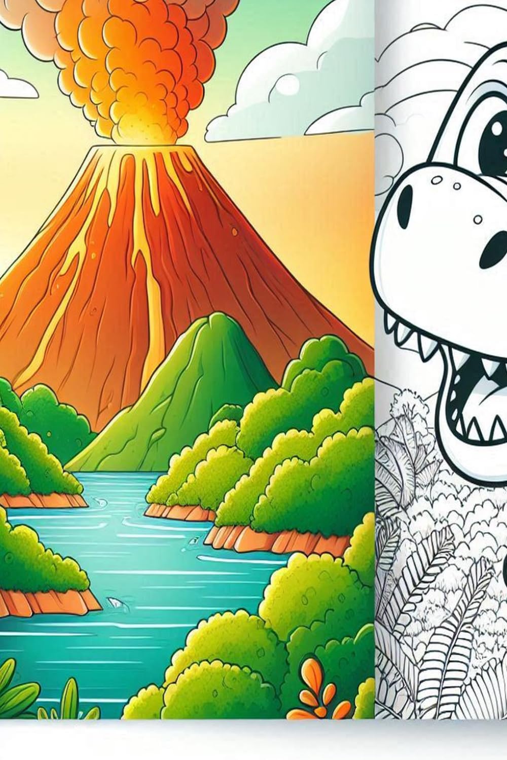 Coloriage Dinosaures: 50 dessins à colorier
