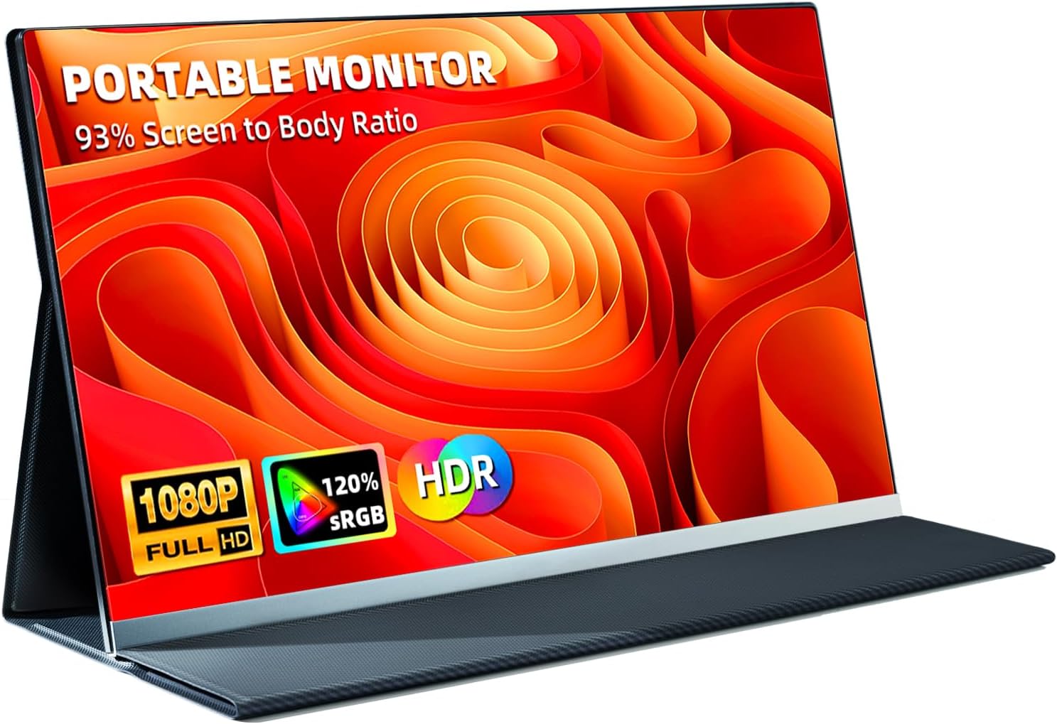 15.6" Portable Monitor for Laptop with HDR, 1080p, 178° viewing