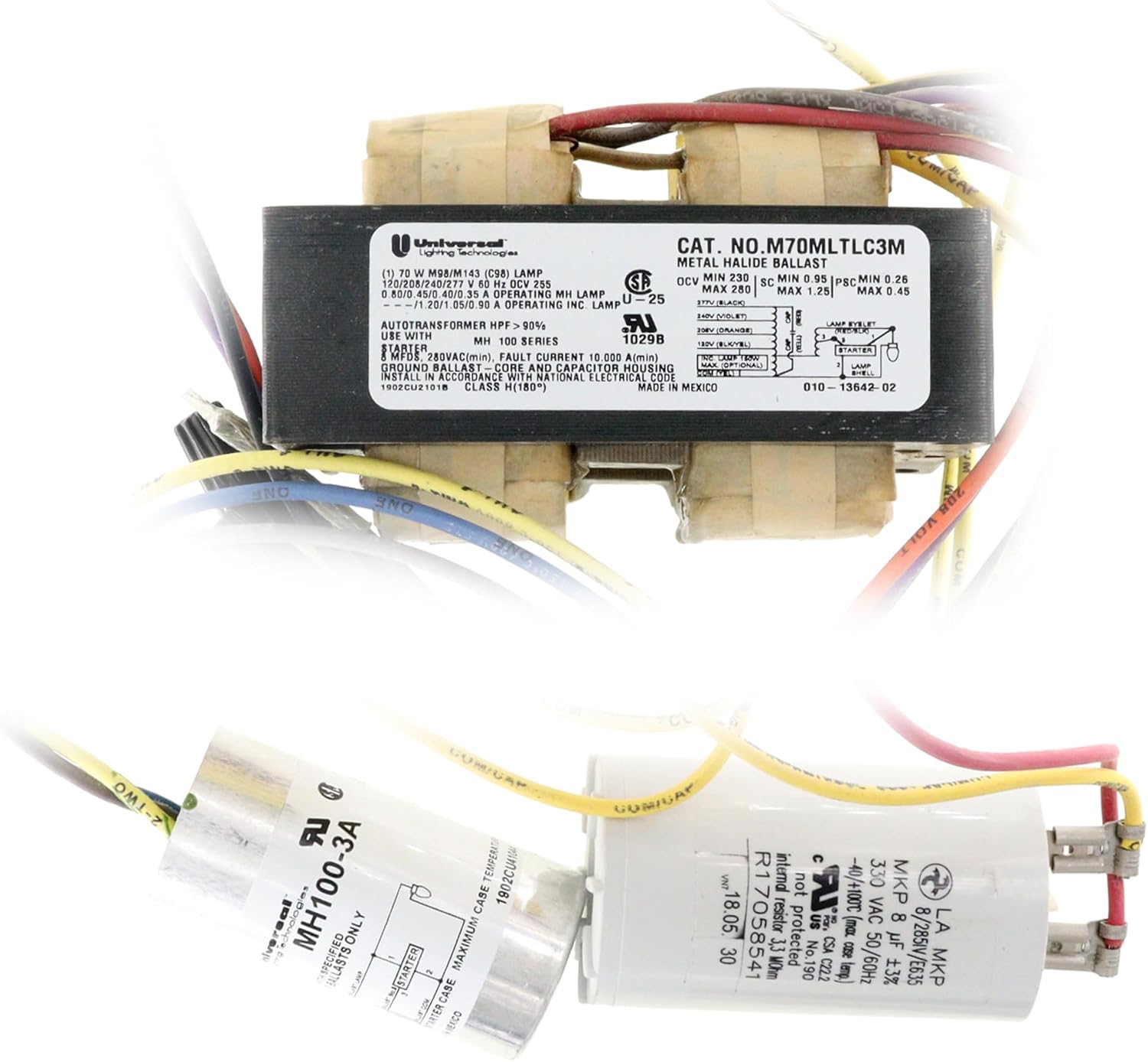 Technologies M70MLTLC3M500K 70w M98 metal halide core and coil ballast