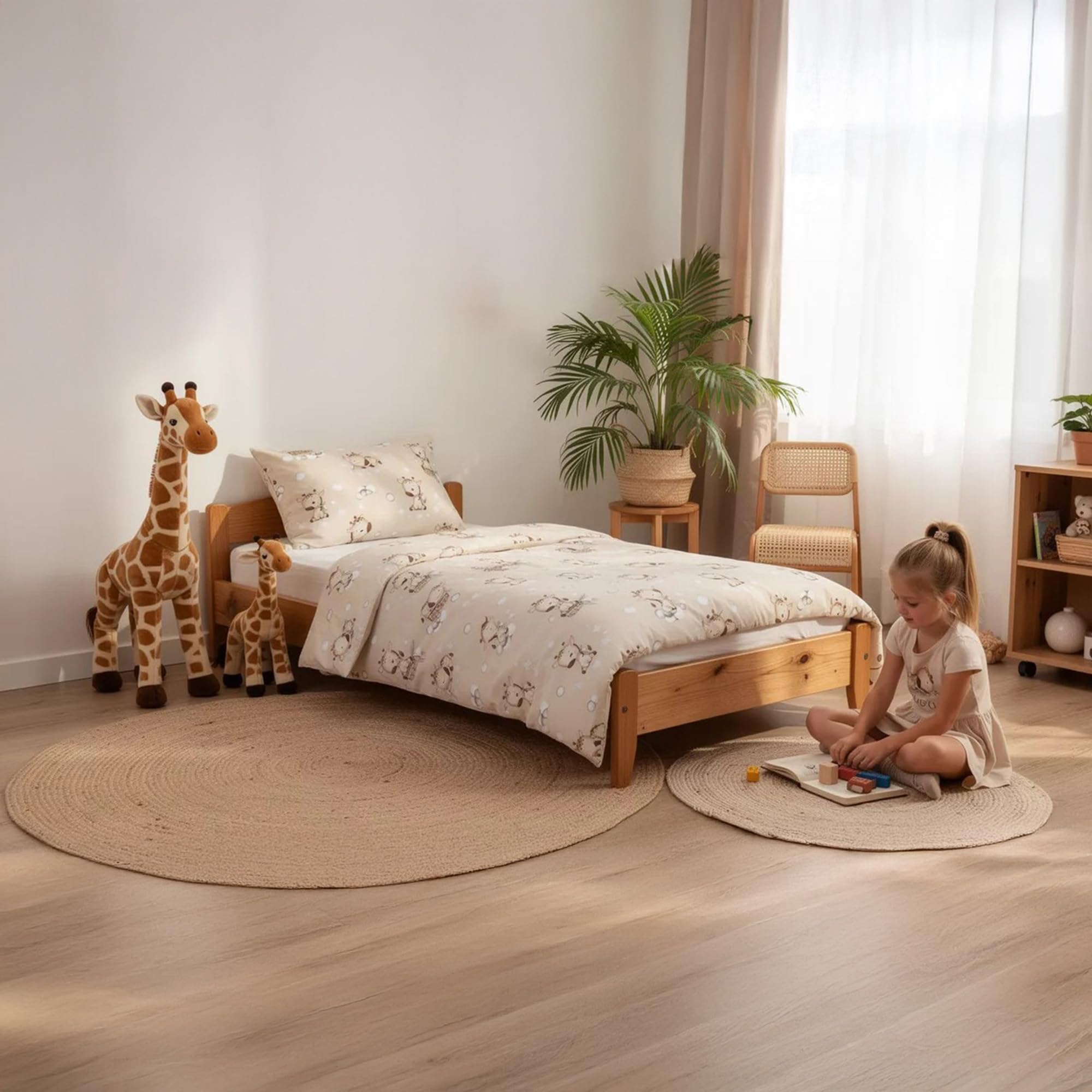 Totsy Baby Trapunta per bambino cotone 90x120 - piumono culla neonato set Imbottitura per piumone 90 x 120 cm con cuscino 40 x 60 cm per ragazzi e ragazze Oeko-Tex Orsi di peluche