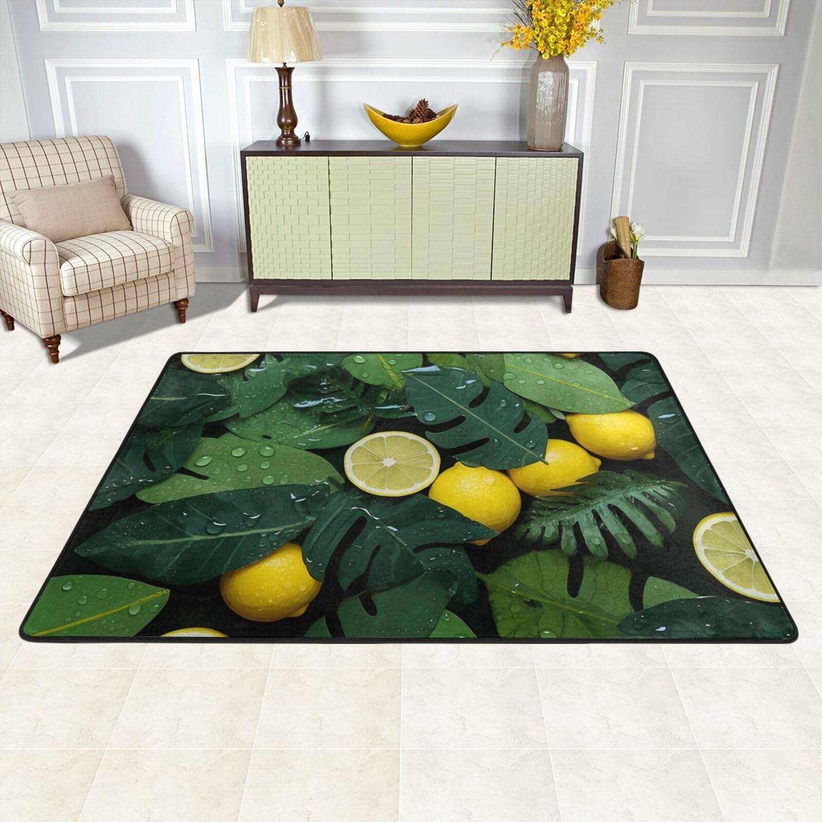Tapis de sol absorbant fini les glissades grand tapis lavable et doux