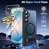 Magnética para Samsung Galaxy S26 FE/S25 FE Funda con Soporte + Protector de Pantalla | Compatible con MagSafe, 3 Formas de Soporte Ajustable, Protección Militar, Fina Mate Anti-Golpes Cubierta para Galaxy S26 FE, Negro 3