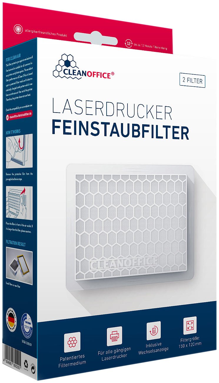Kit Filtri Toner Universali per Stampante Laser e Fotocopiatrici Cm 15X12, 2 pezzi