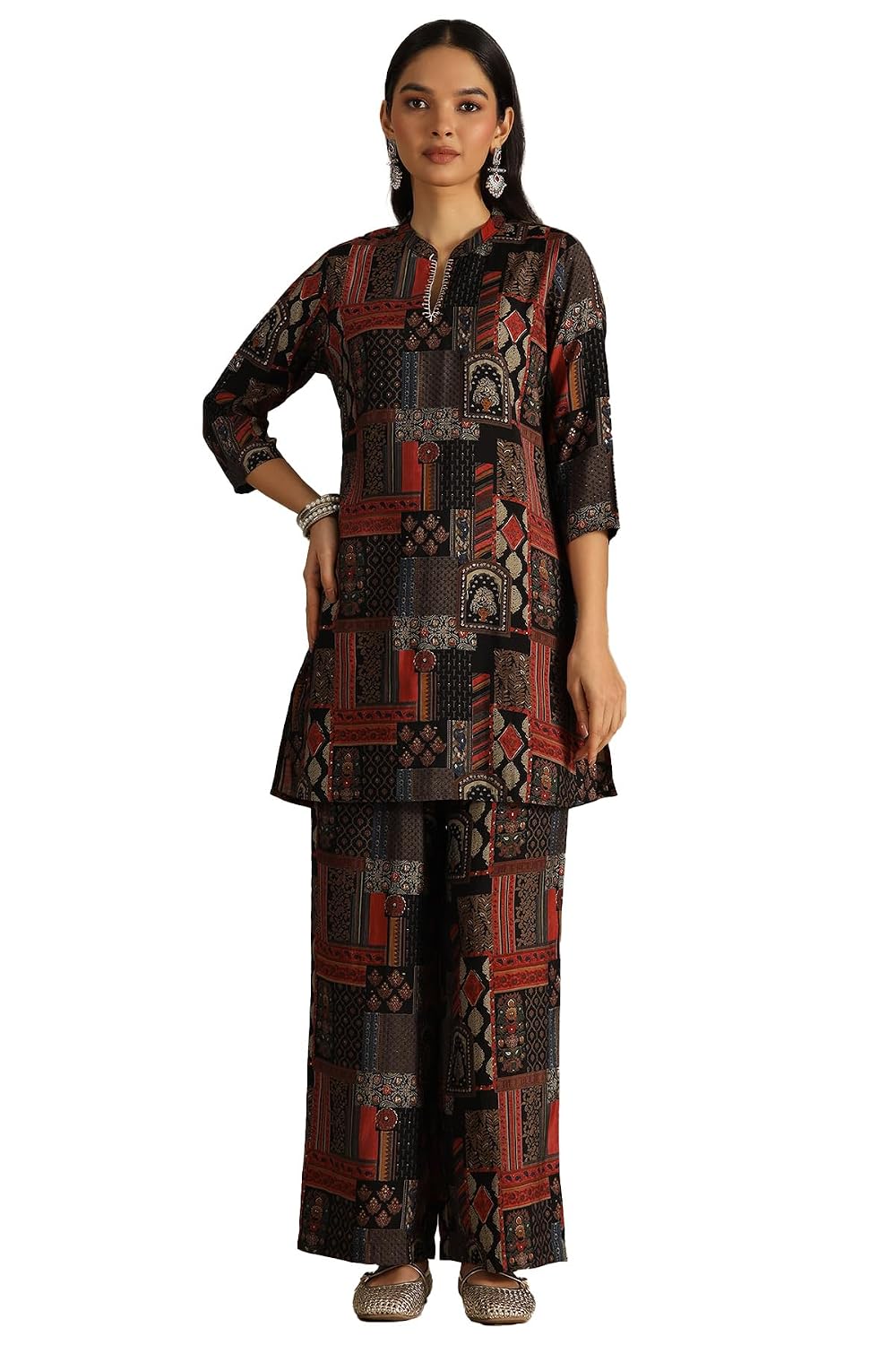 Soch Womens Ethnic Motifs Kurta Set With Thread Work
