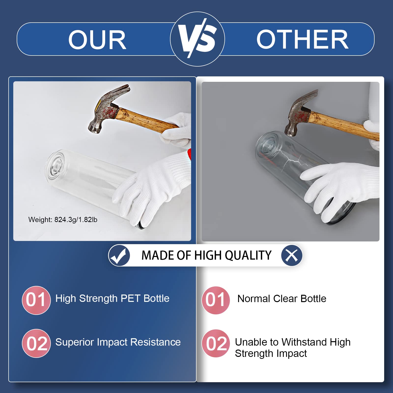 Lafiucy 10 pollici trasparente alloggiamento del filtro dell'acqua standard, versione più spessa, 1"ingresso/uscita porta in ottone, staffa, 4 viti, chiave