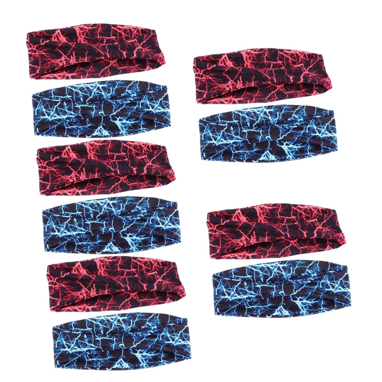 Kisangel 10piezas Banda De Sudor Transpirable y Elástica para Entrenamiento Diademas Deportivas para Correr Yoga y Fitness Accesorio De Sudor para Hombres y Mujeres