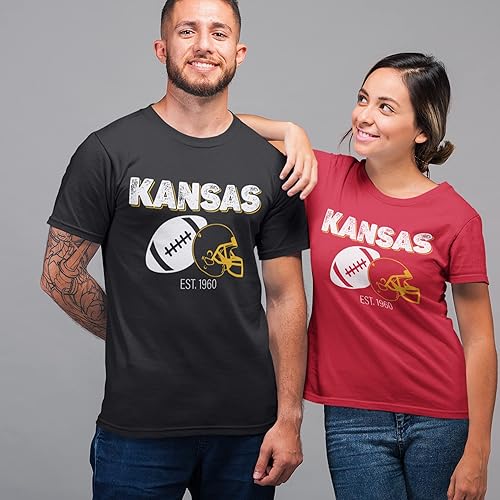 Miniatura 3 de Kansas - Camisetas para mujer, camisetas de fútbol americano Est 1960 para el día del partido