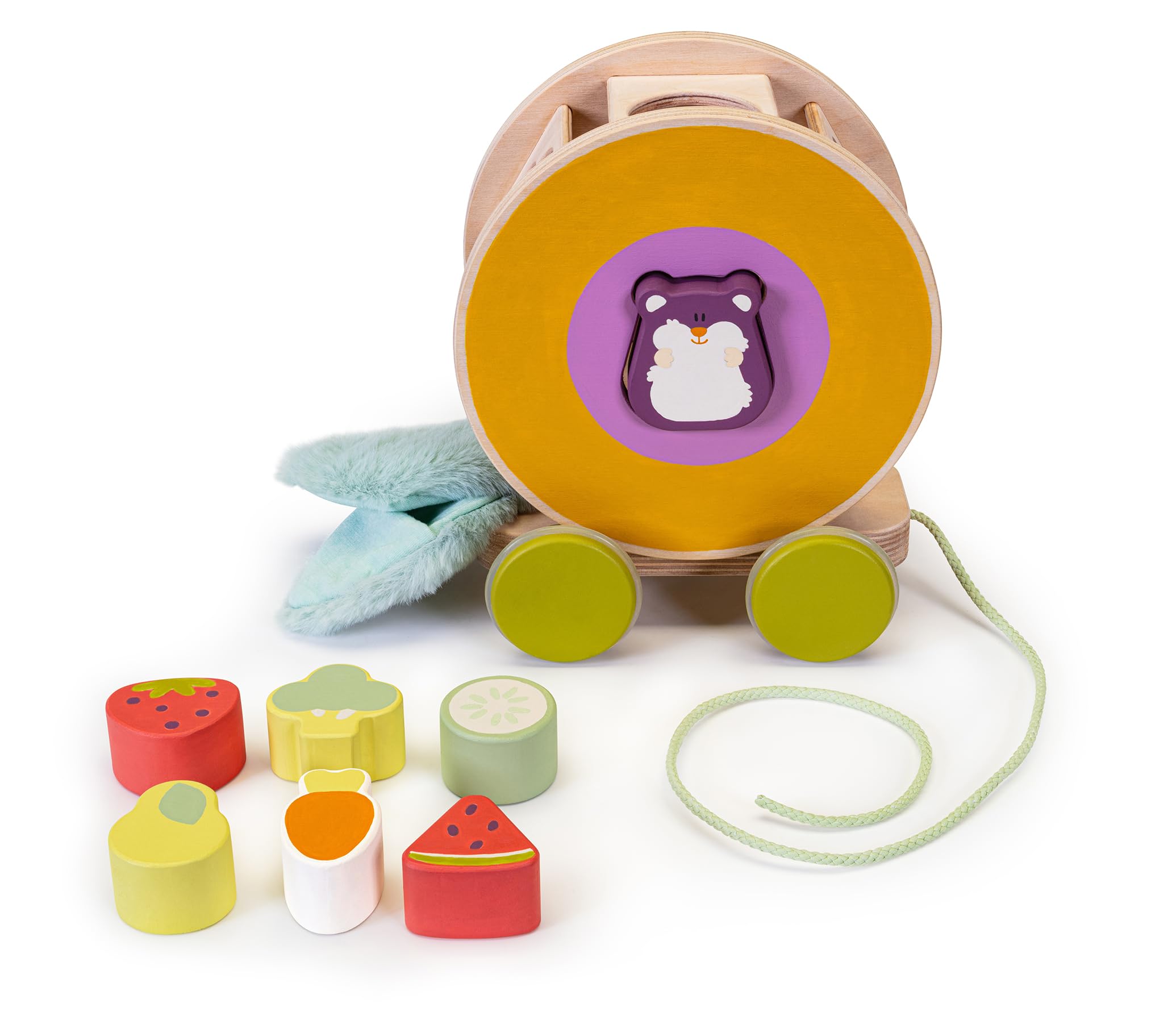 Trainabile Criceto (8 pz) Sevi | Giochi in legno educativi bambini 0+ 1+ 2+ | 23x20x13cm | Primi giochi | modello 83133