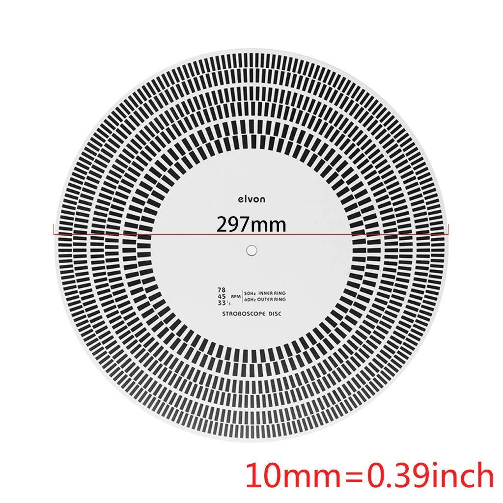 DollaTek LP Vinyl Record Turntable Phono Tachimetro Calibration Strobe Disc Stroboscope Mat 33,3 45 78 RPM