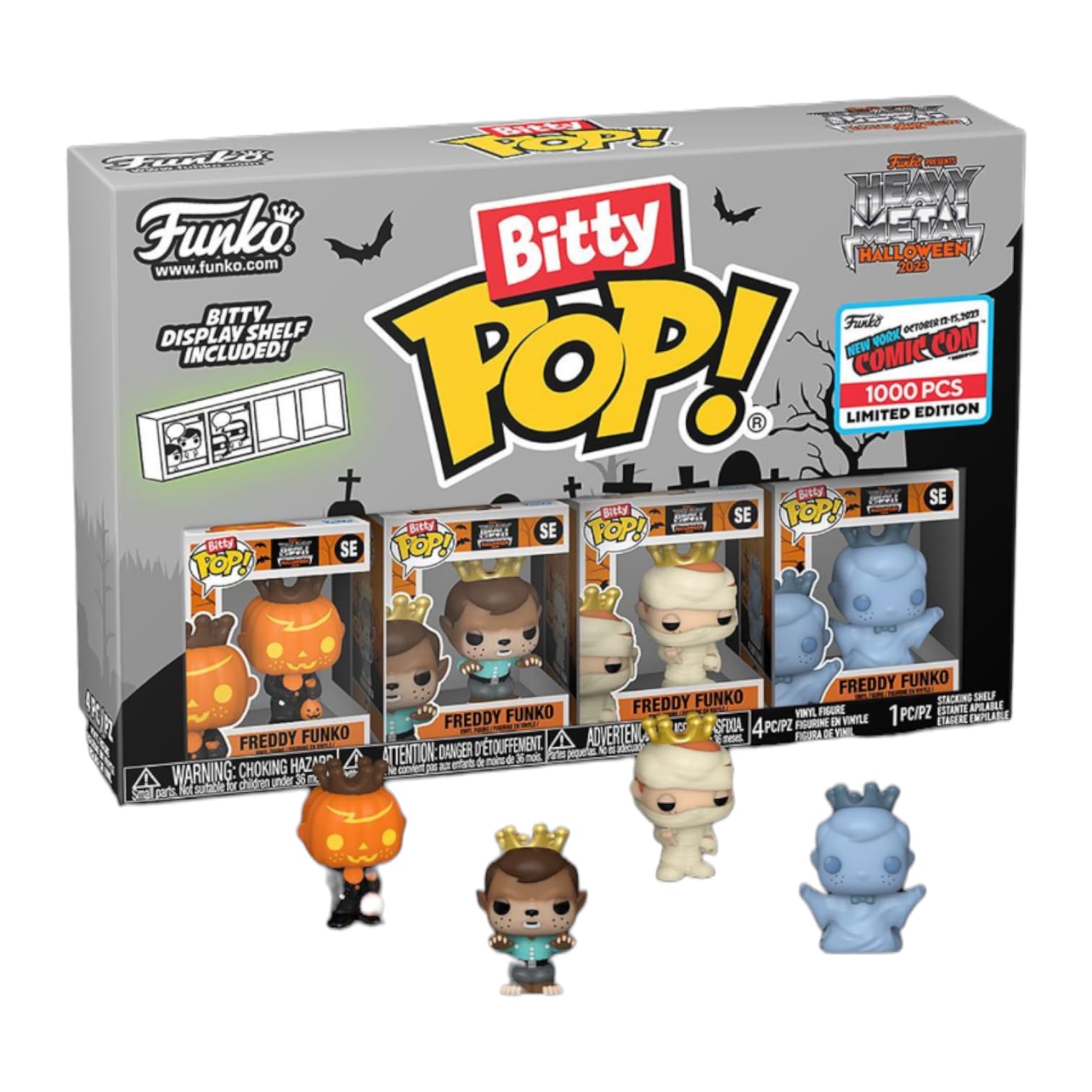 Funko Bitty Pop!: LE1000 Heavy Metal Halloween 4-Pack (New York Comic Con Exclusive)