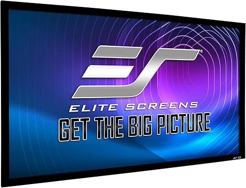 Miniatura 9 de Elite Screens Sable Frame - Pantalla de proyector de marco fijo de 138 pulgadas, montaje en pared, 8K/4K UHD, certificado ISF CineWhite, para cine