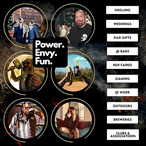 Miniatura 5 de AleHorn Taza de cuerno vikingo con soporte, taza de cuerno vikingo, taza vikinga, taza de jarra hecha a mano, taza de cerveza vikinga, taza de