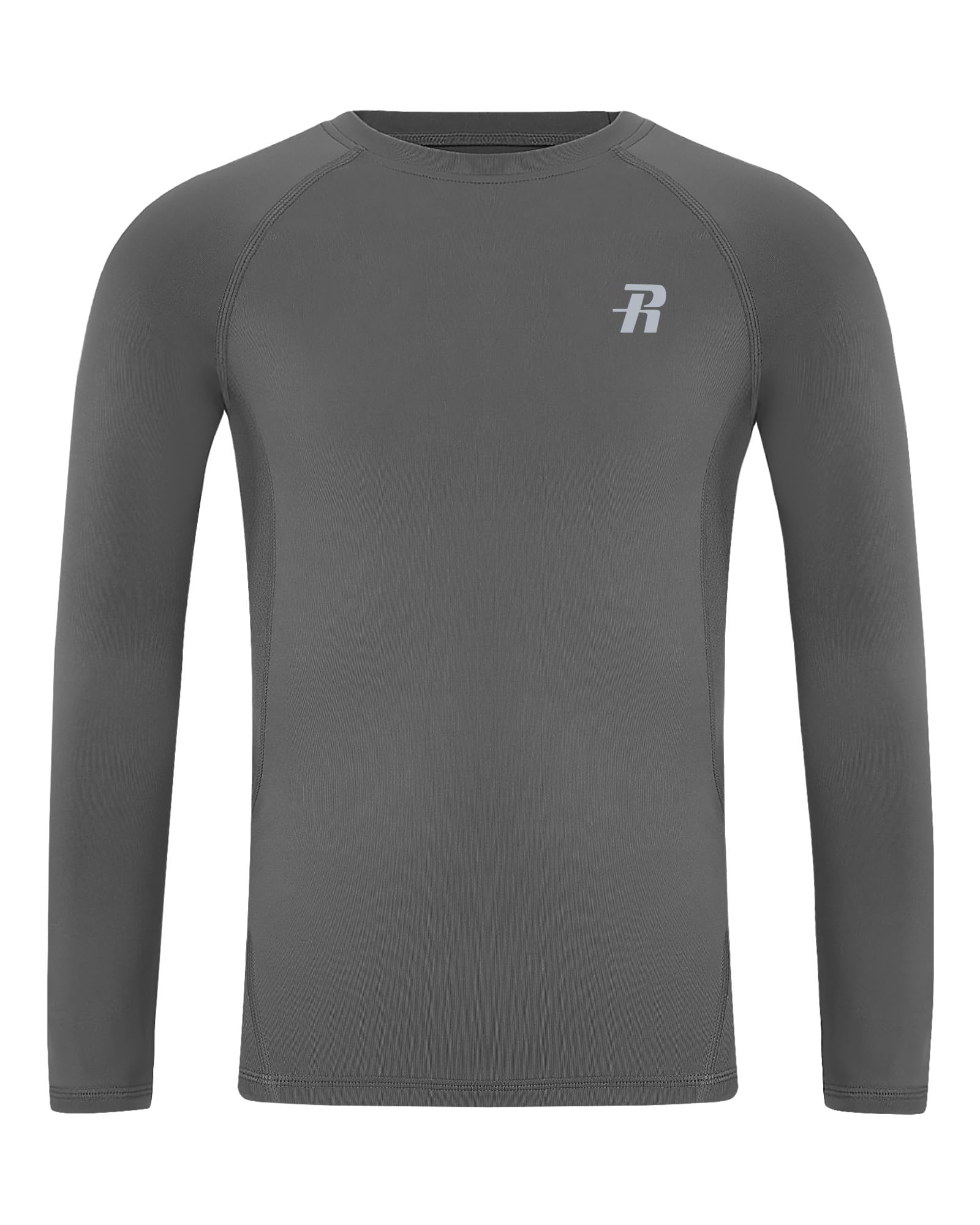 Runhit Kompressionsshirt für Jungen Langarm, 1-2 Pack Funktionsshirt Kinder mit UPF 50+, Atmungsaktives Unterziehshirt Schnell Trocknend Baselayer für Fußball & Outdoor