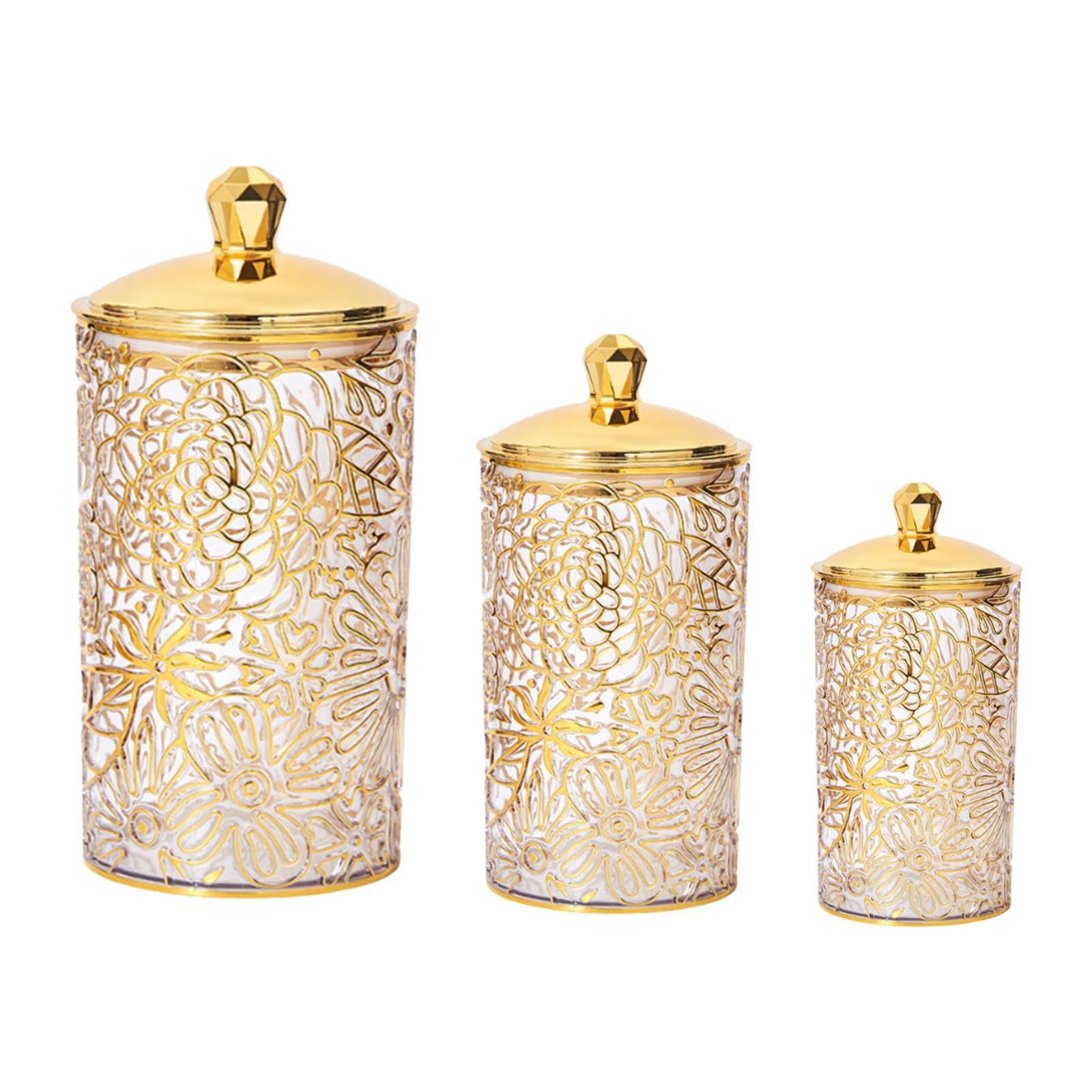 3 Teiliges Vorratsglas Set mit Deckel, Lebensmittelbehälter, Küchenkanister
