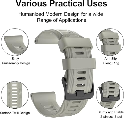 Miniatura 4 de MYSNBKN Compatible con la correa Garmin Forerunner 945, correa cómoda y de fácil ajuste, adecuada para reloj inteligente Garmin Forerunner