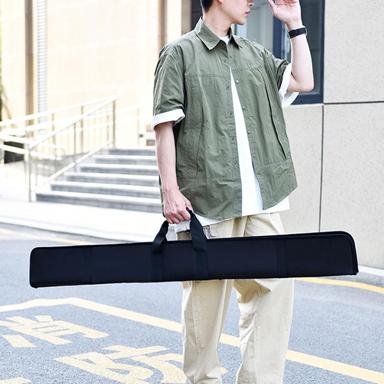 Harilla Étui de Queue de Billard 3/4 Portable de 130 cm, bandoulière réglable, étanche, résistant à l'usure, léger, Housse de Protection