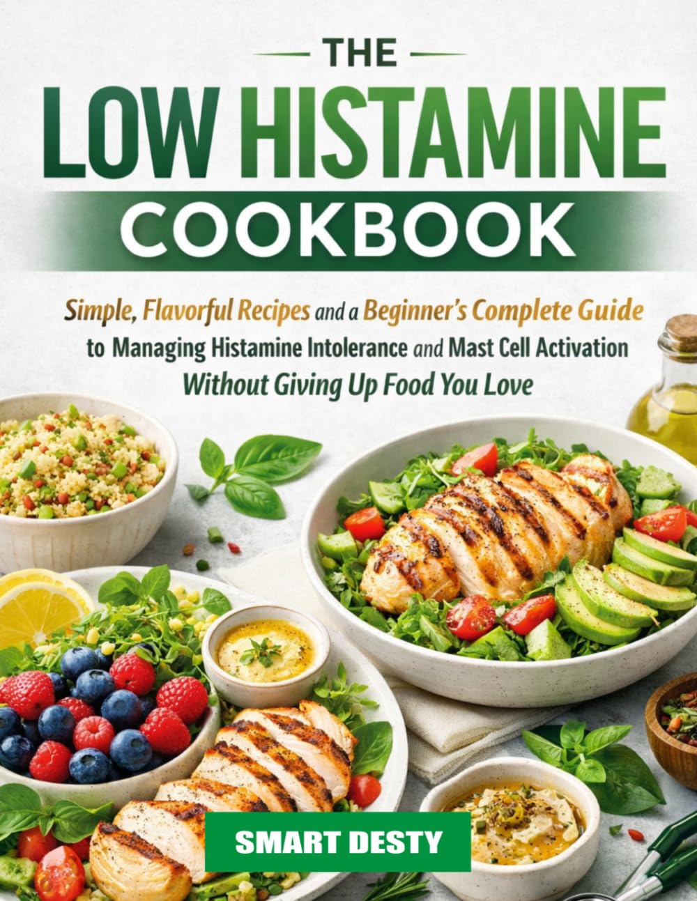 THE LOW HISTAMINE COOKBOOK: Simple, Flavorful Recipes and a Beginner's Complete Guide to Managing Histamine Intolerance and Mast Cell Activation Without Giving Up Food You Love