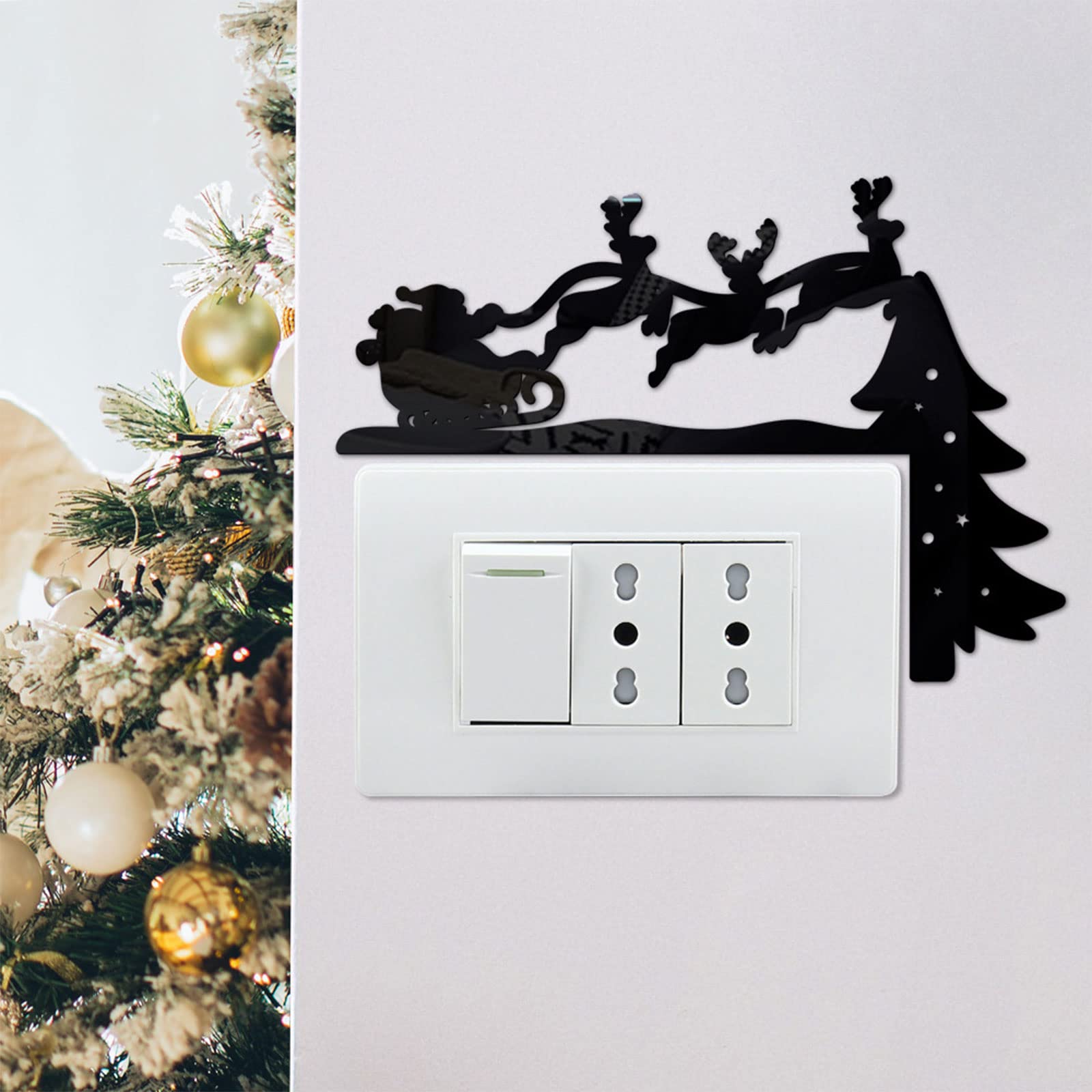 Produktbild von Aufkleber | Weihnachtsthema Selbstklebend, Aufkleber Für Lichtschalter