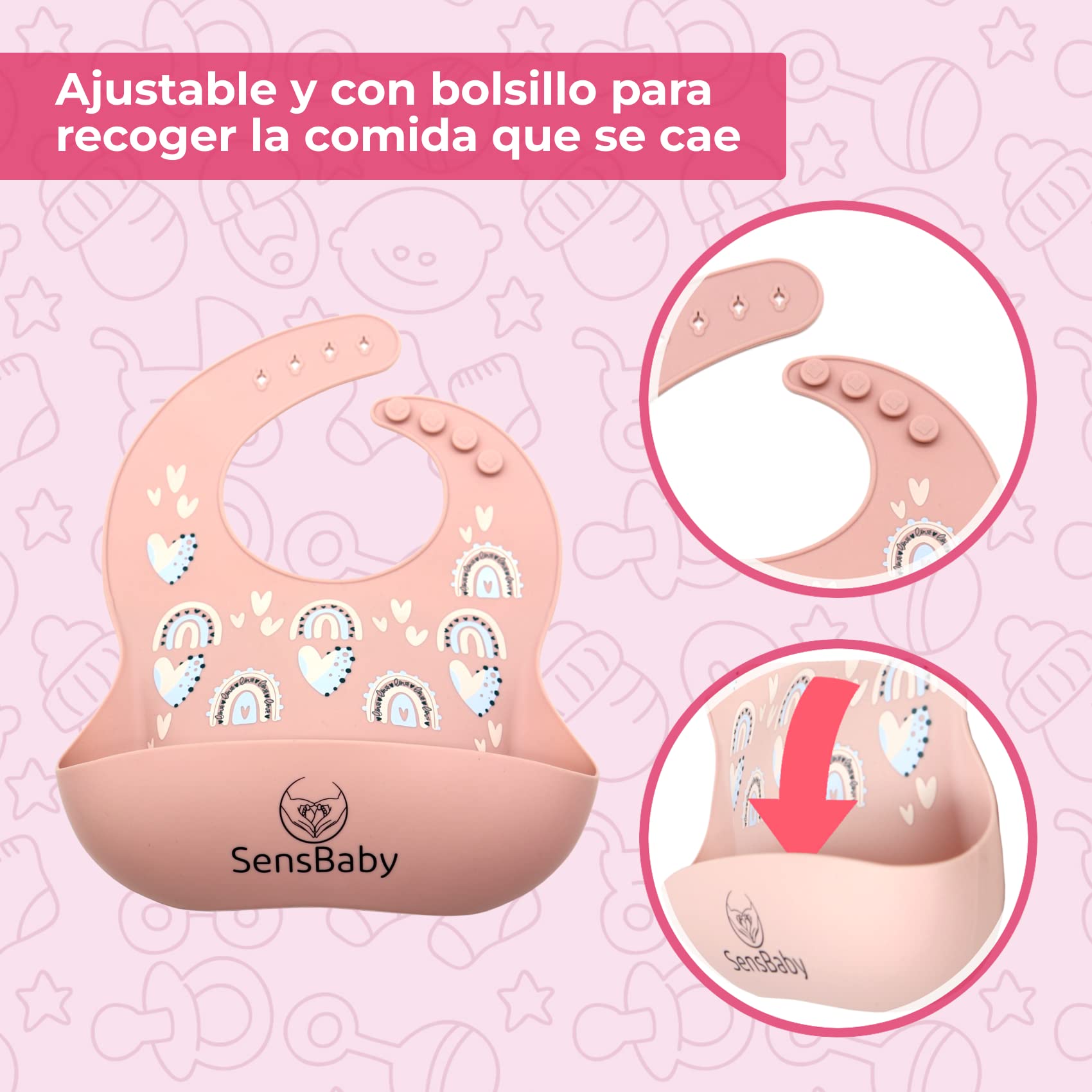 Vajilla Infantil de Silicona - Platos con Ventosa, Set Personalizado para Bebé