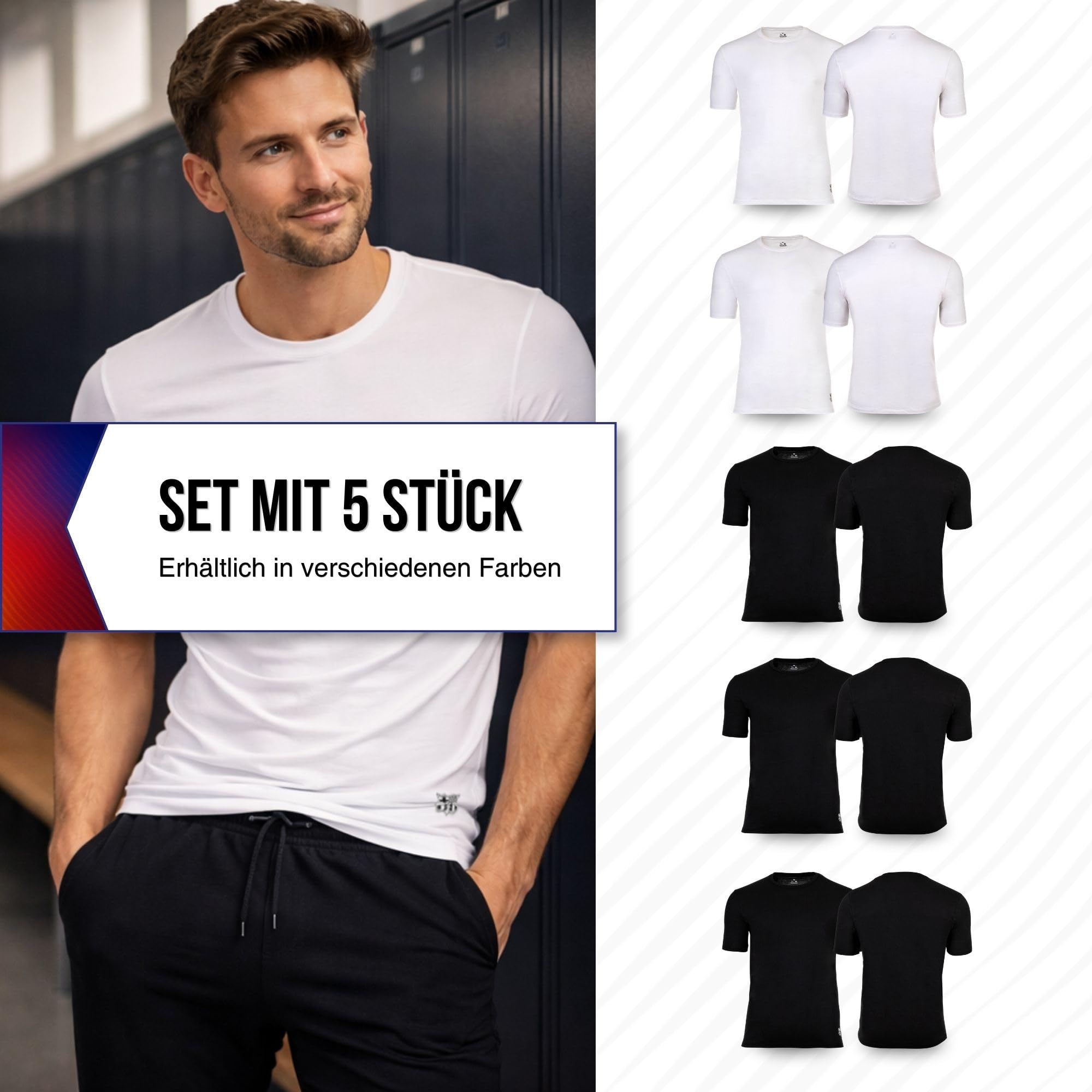 FC Barcelona Herren T-Shirts, 5er-Pack