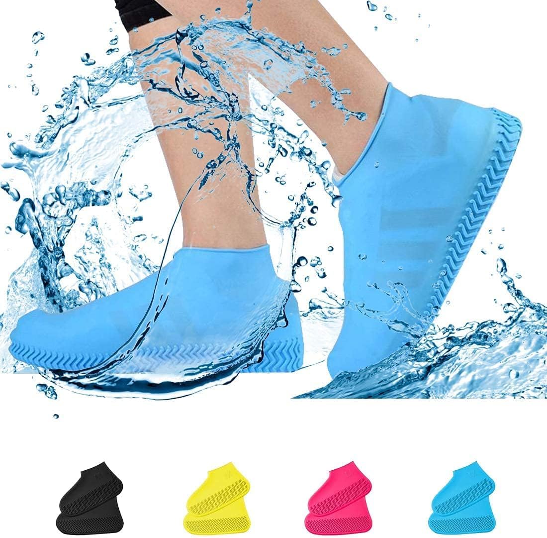 HOMEWISELY 1 Pair Reusable Shoe Covers, Anti-Slip Water Resistant Overshoes Silicone Rubber Shoe Cover Protectors for Kids, Men and Women (Large, Black) (B0D7X8KQJM) Amazon Price History, Amazon Price Tracker