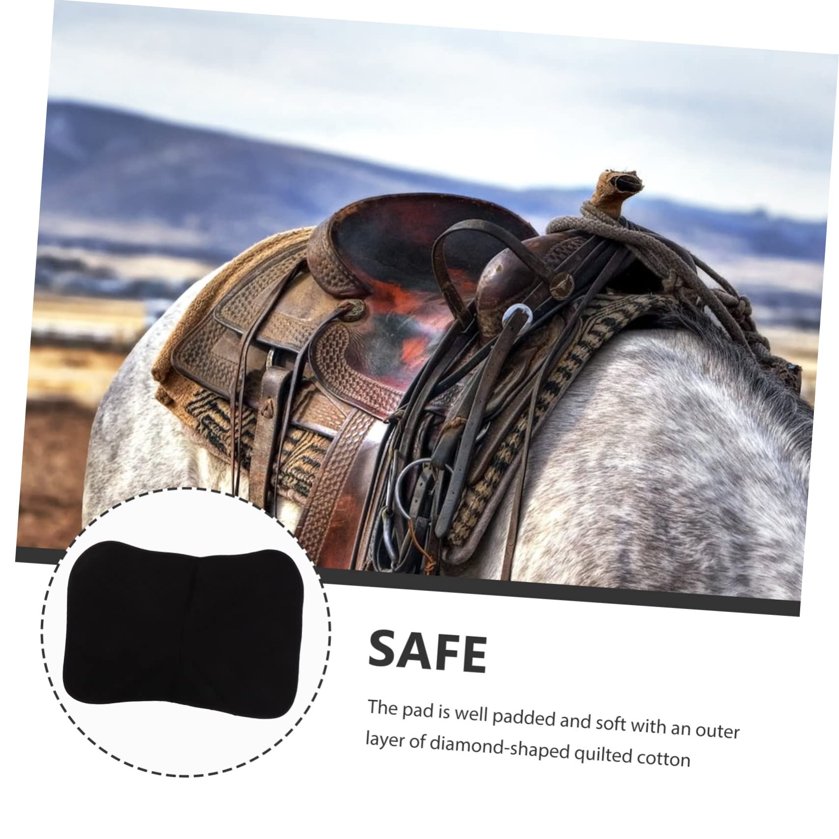 TOYANDONA Almohadilla del Asiento Silla de Montar para Caballo Manta de Silla de Montar Reutilizable Aislante Transpirable para Caballos Deportivos
