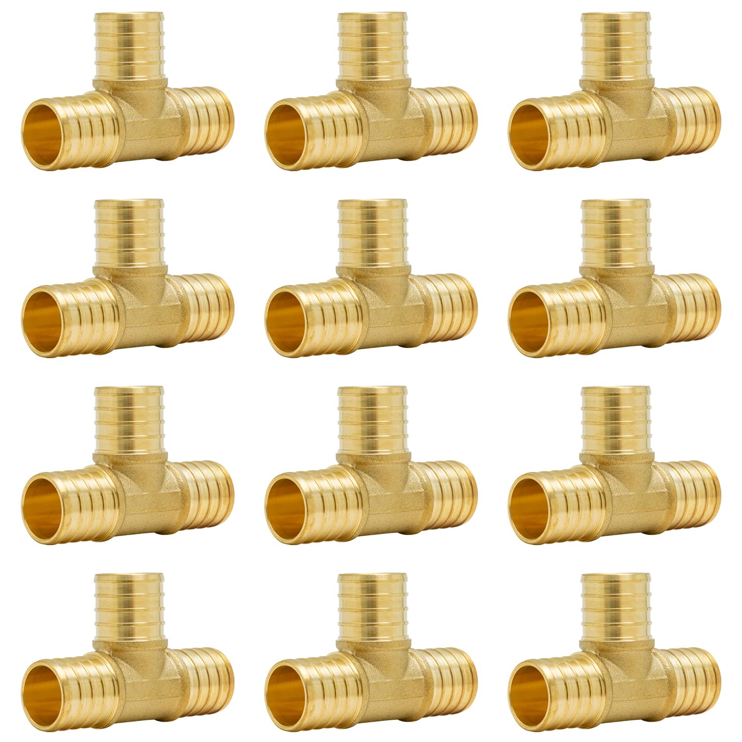 SUNGATOR 12-Pack 1 Inch PEX Tee Fittings
