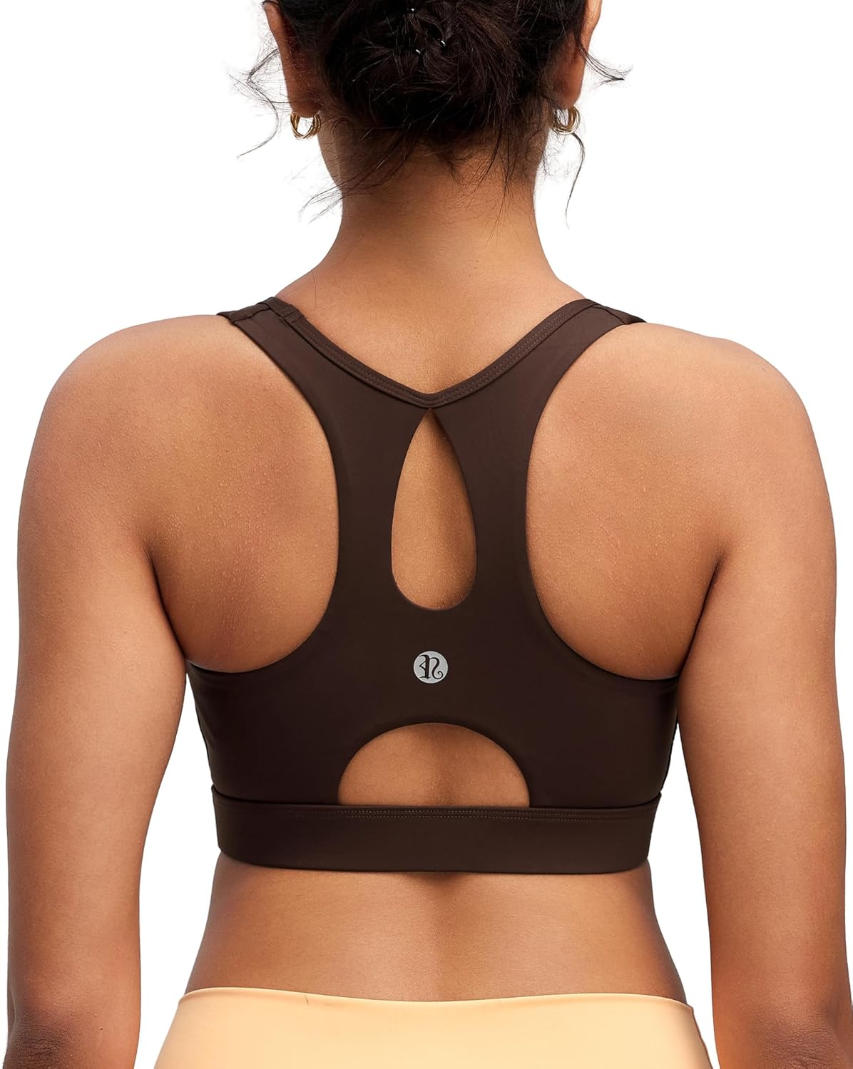 RUNNING GIRL Sports Bras for Women High Support,Racerback Molded Cup Sports Bra with Sewn in Pads Workout Running Bra