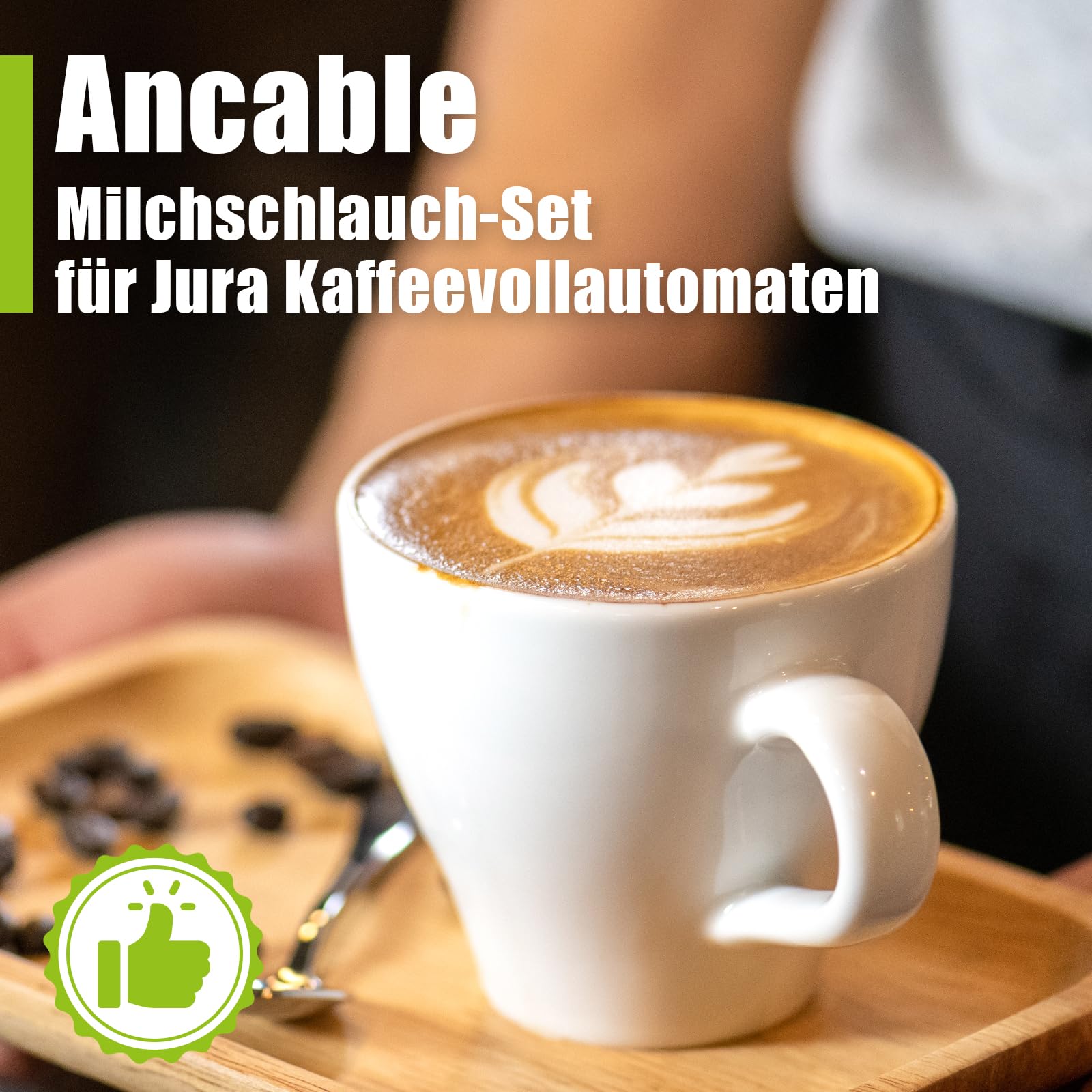 Ancable Manguera de leche para cafeteras automáticas Jura, 3 mangueras de leche resistentes al calor y 6 boquillas de conexión con cepillo de limpieza, compatible con máquinas automáticas Jura