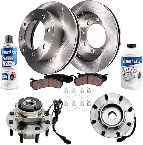 Miniatura 51 de Detroit Axle - Kit de freno trasero para Chevy GMC Suburban Silverado Sierra Yukon XL 1500 Tahoe Escalade 2007-2013 Rotores de freno de disco de