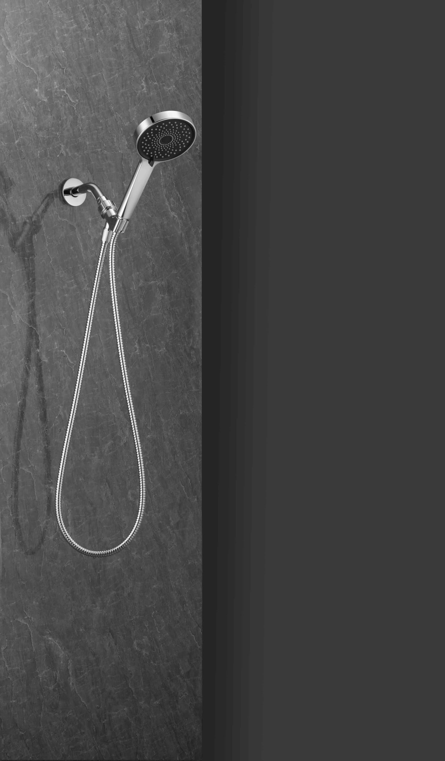 Manguera de ducha flexible de acero inoxidable cromado de 59 pulgadas, de repuesto para manguera de ducha de mano
