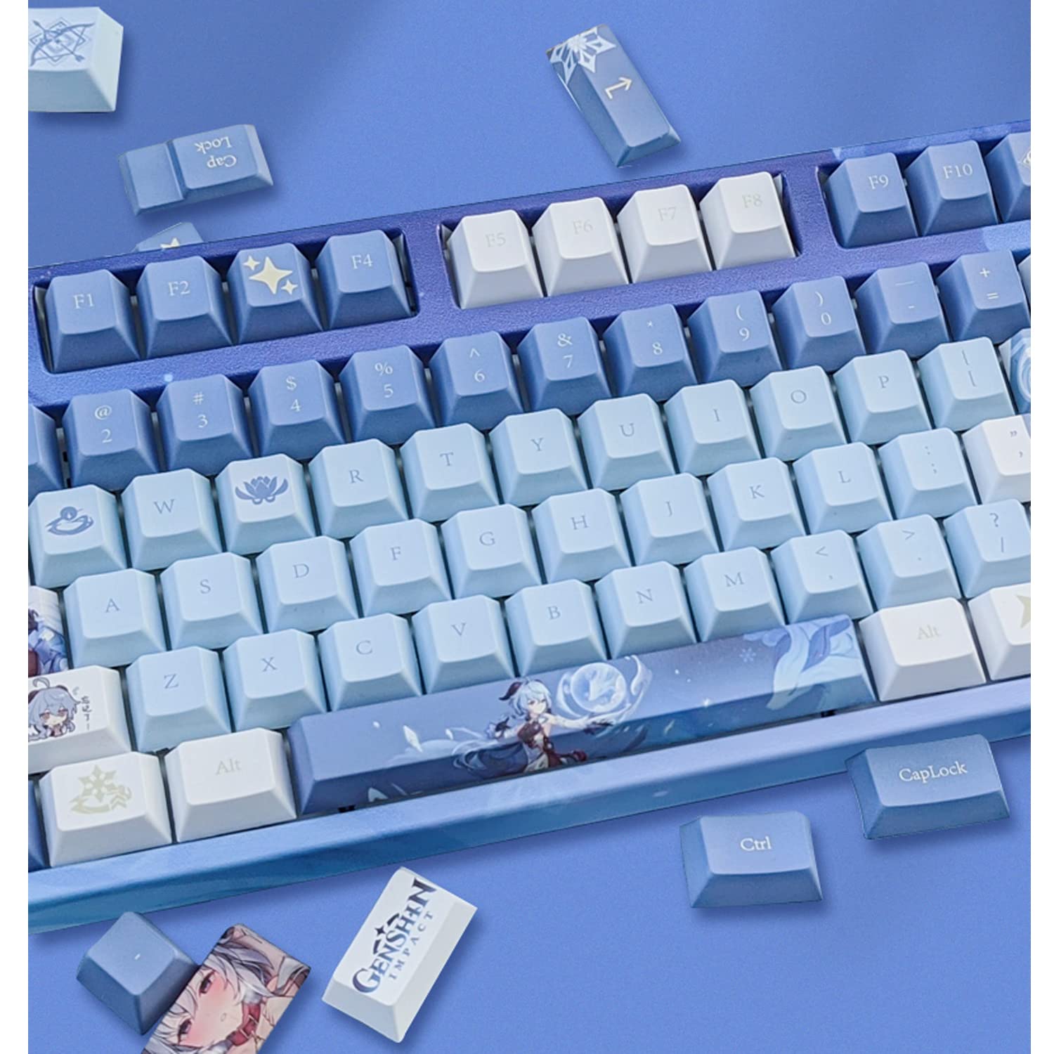 Amazon.co.jp: 原神グッズ PBT キーキャップ メカニカルキーキャップ 