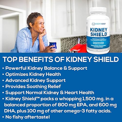 Miniatura 4 de Suplemento renal de aceite de pescado de escudo renal y aminós esenciales de riñón puros