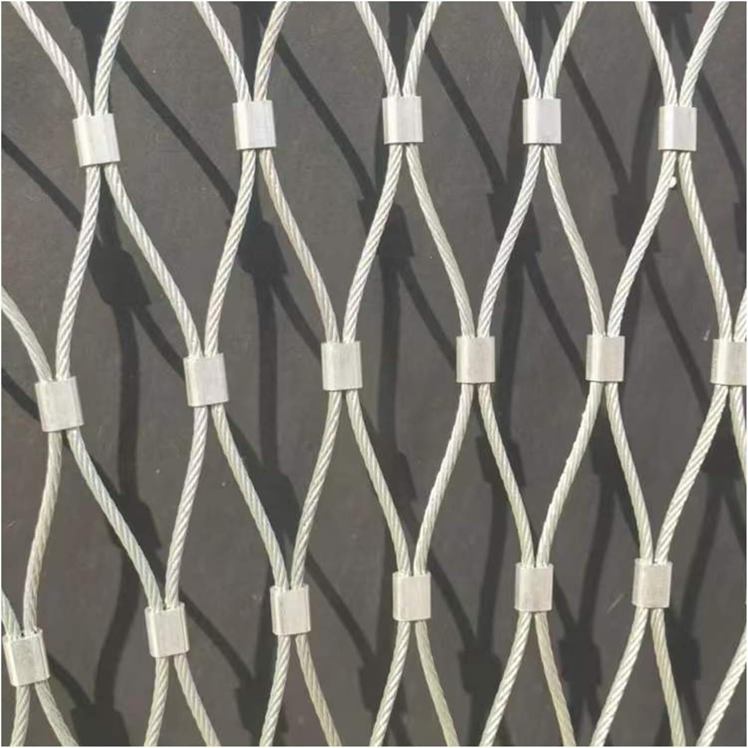 JvFbjLF Stainless Steel Rope Net, Anti-theft And Fall Protection Net, Flexible Impact Resistant Boundary Protection Net(1.5mm,8cm)