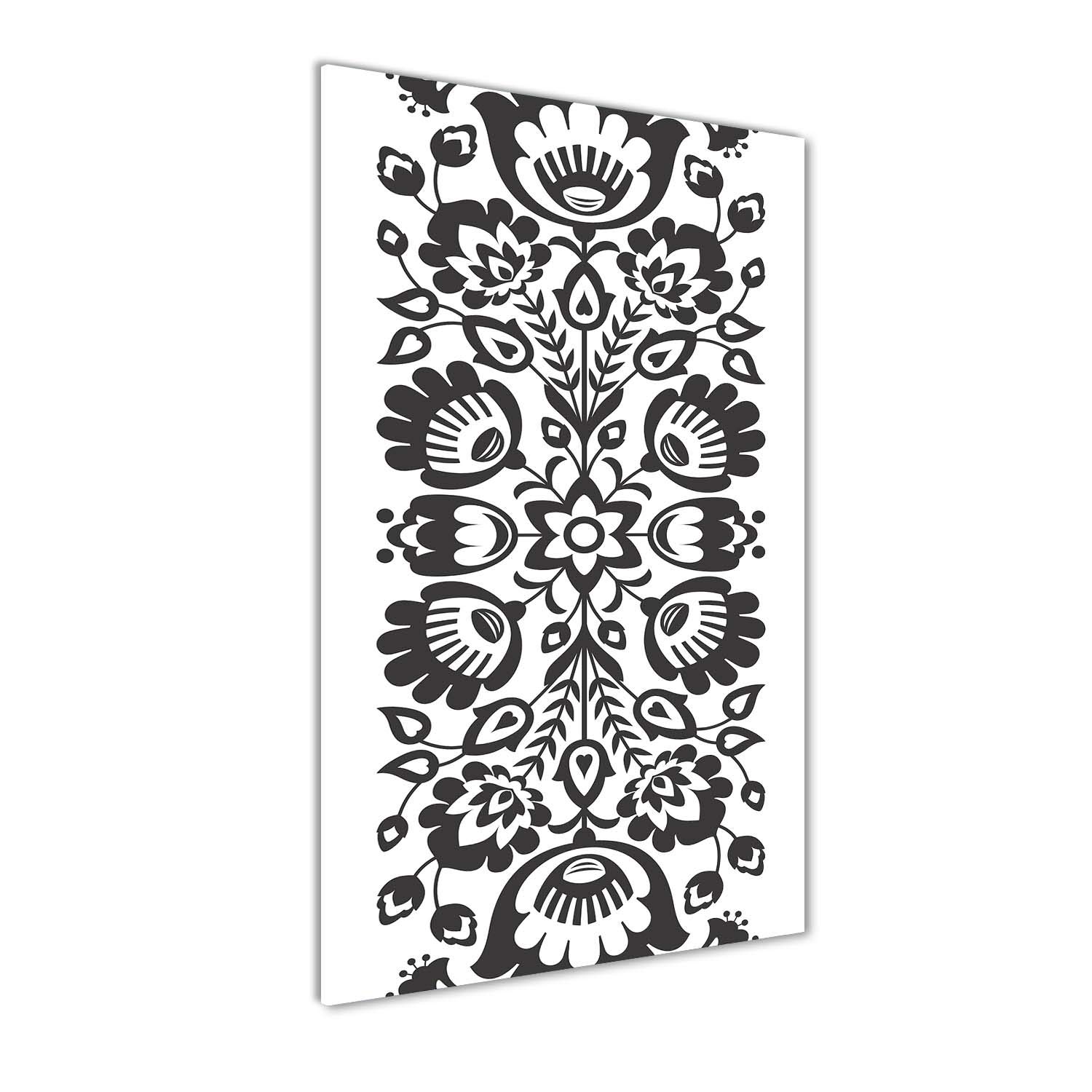 Image sur verre cuisine Tulup tableau panoramique noir et blanc 60x120